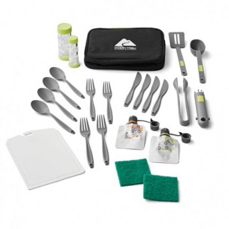 Ozark Trail 24 Pieces Plastic Camping Mess Kits