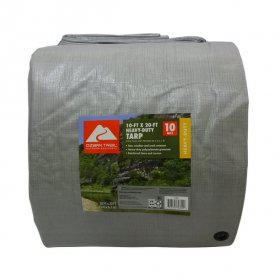 Ozark Trail Heavy-Duty Tarp, 10' x 20', Material PE