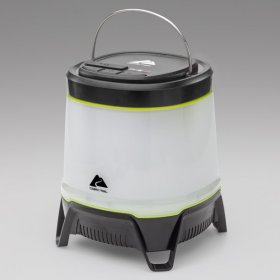 Ozark Trail 750 Lumen Hybrid Power LED Camping LanternWhite, Black & Green