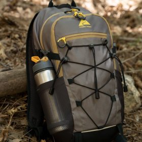 Ozark Trail 17 Liter Camping, Hiking, Mountaineering, Technical Backpack, Gray, Unisex