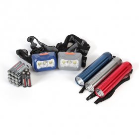 Ozark Trail 5-Piece LED Flashlight & Headlamp Combo, Model 30710