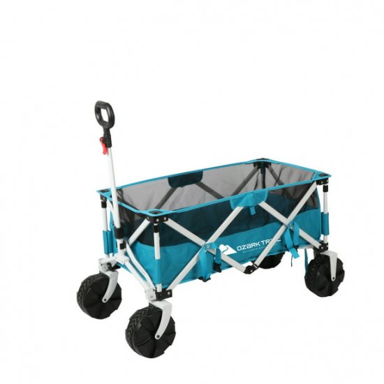 Ozark Trail Sand Island Beach Wagon Cart, Outdoor and Camping, Blue, Adult