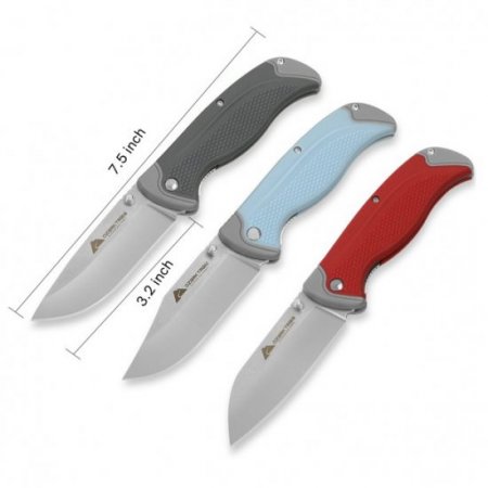 Ozark Trail 3.2 EDC Folding Knife, Multi-Color 6pc Set Pocket Knives