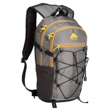 Ozark Trail 17 Liter Camping, Hiking, Mountaineering, Technical Backpack, Gray, Unisex