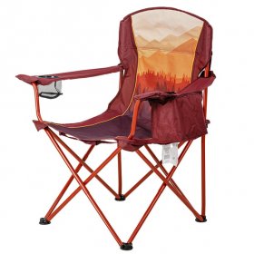 Ozark Trail Oversized Cooler Chair, Ombre Mountains