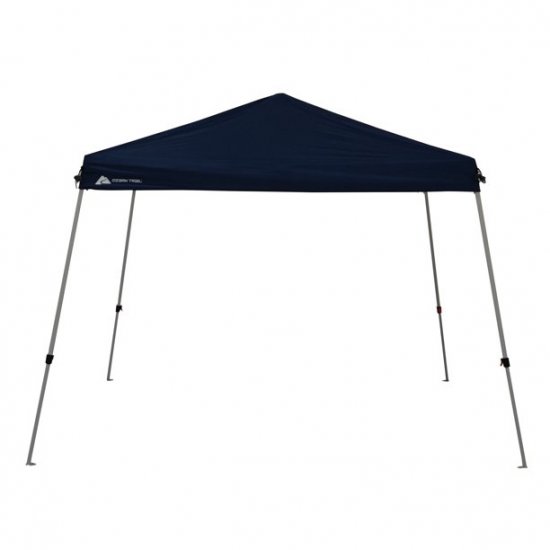 Ozark Trail 10\' x 10\' Instant Slant Leg Canopy, Dusty Blue, outdoor canopy