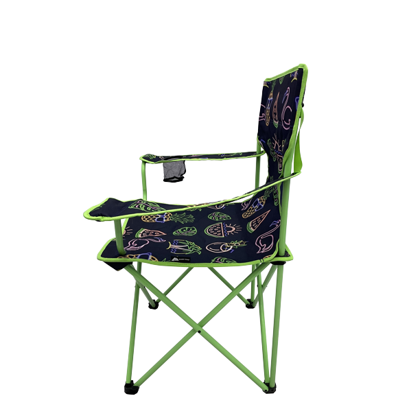 Ozark Trail Camping Chair, Neon Green and Blue