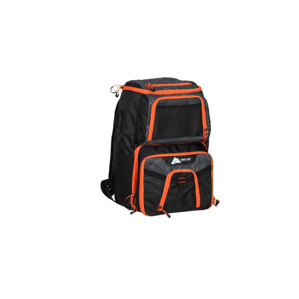 Ozark Trail Elite Fishing Tackle Backpack with Bait Cooler, Black